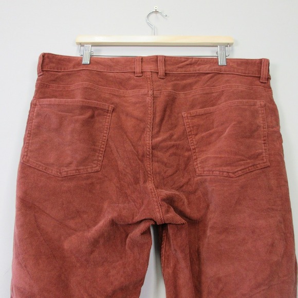 Mugsy Corduroy Pants Men 38 x 34 Desert Red Cotton 5 Pocket Stretch 754 - Picture 6 of 10